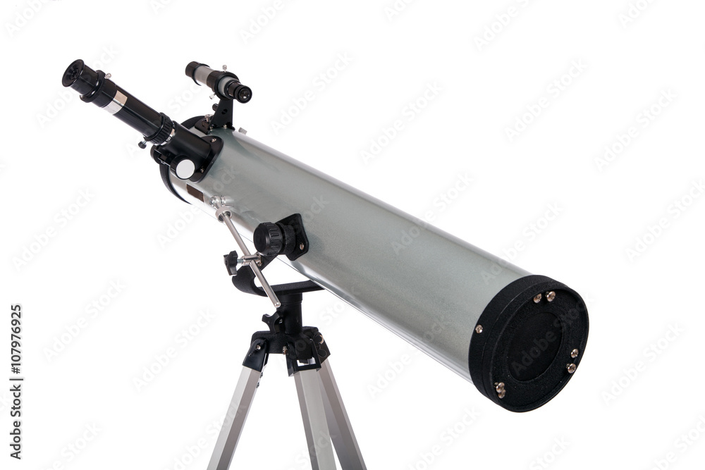 Fototapeta premium Telescope isolated on a white background 