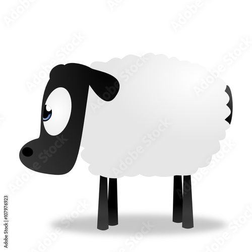Schaf von der Seite