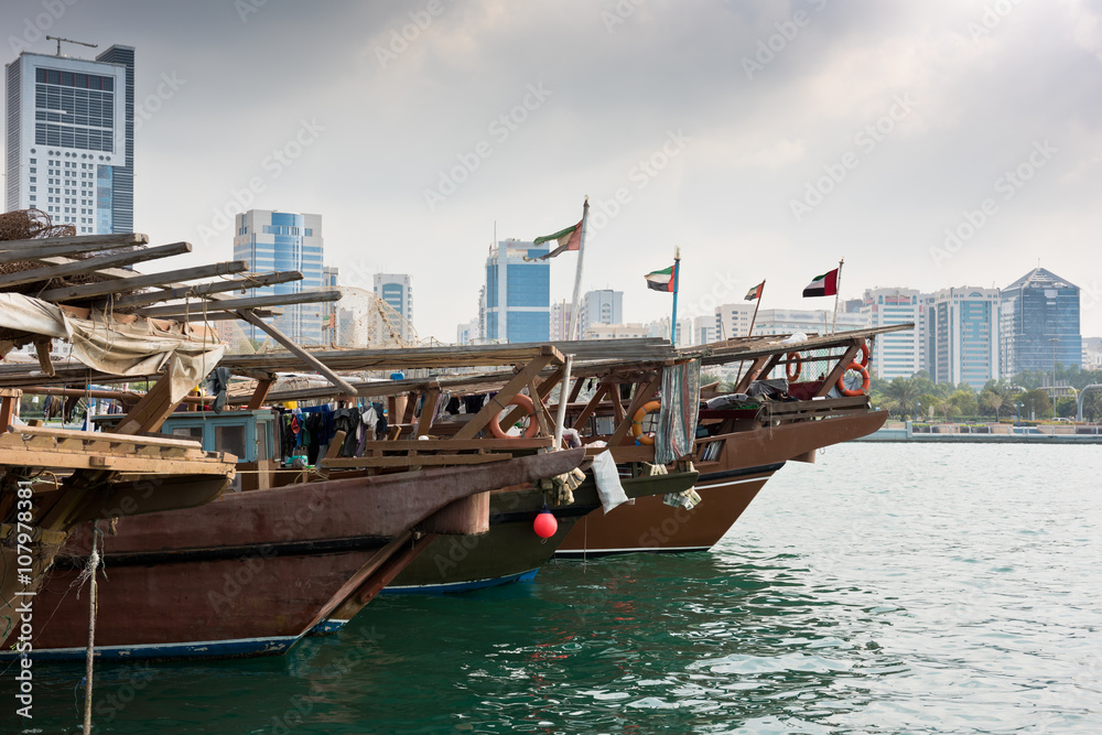 Obraz premium Old fishing boats