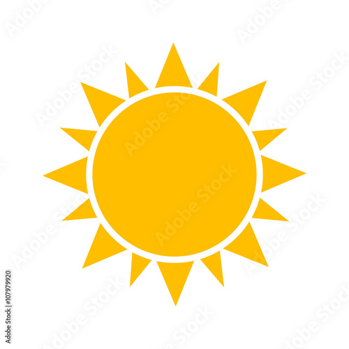 Sun icon. Vector illustration