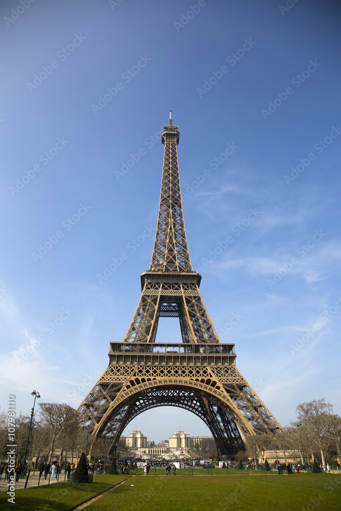 Famous Eiffel tower, Paris