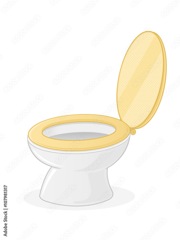 Toilet Seat isolated on white vector illustration Toilet Seat isolated on white vector illustration