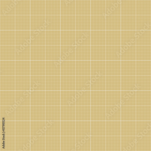 Geometric vector grid. Seamless fine abstract golden and white pattern