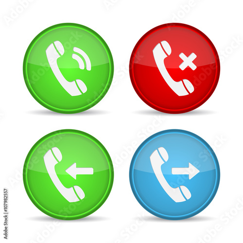 Free Download Phone Call Icons. Button contact. - GFXLoad