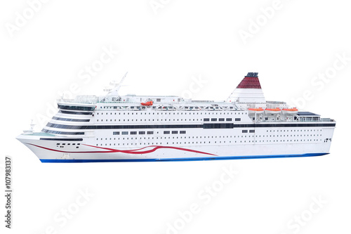Photography Stockholm, Sweden - March, 16, 2016: The image of a cruise ship near Stockholm,