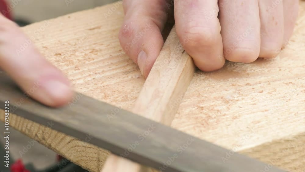 polishing of wooden plank using a rasp polishing of wooden plank using a rasp