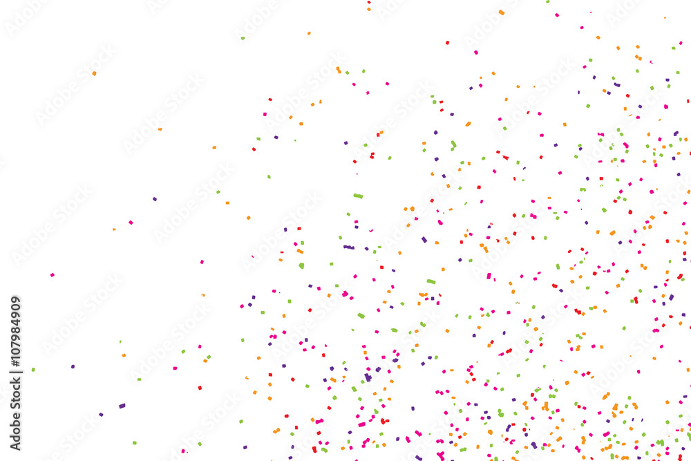 Colorful celebration confetti isolated on white, background. Colorful celebration confetti isolated on white, background.