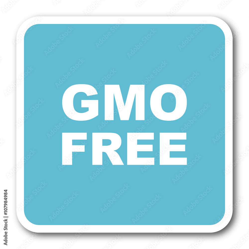 gmo free blue square internet flat design icon gmo free blue square internet flat design icon