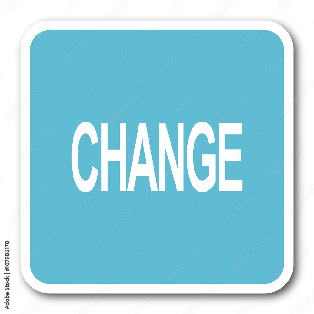 change blue square internet flat design icon change blue square internet flat design icon