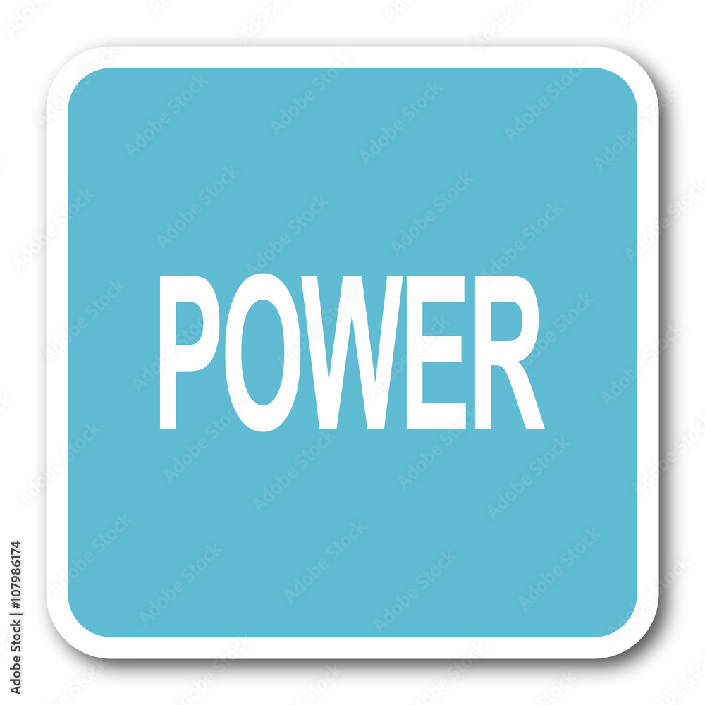 power blue square internet flat design icon power blue square internet flat design icon