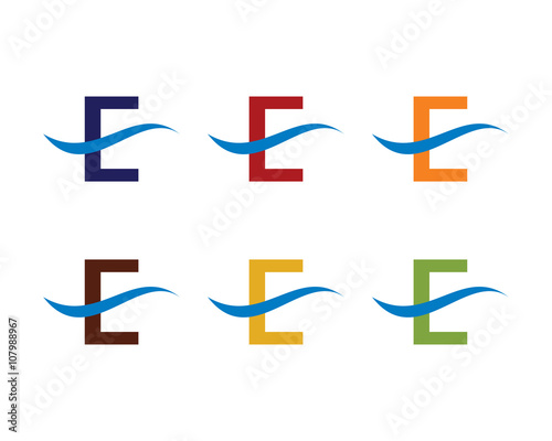 Wave E Letter Logo