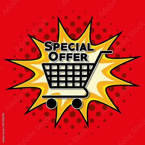 Colorful design of Special Offer , vector illustration