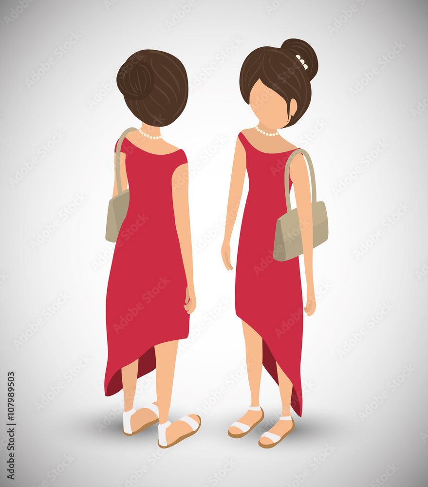Isometric people graphic design, vector illustration Isometric people graphic design, vector illustration