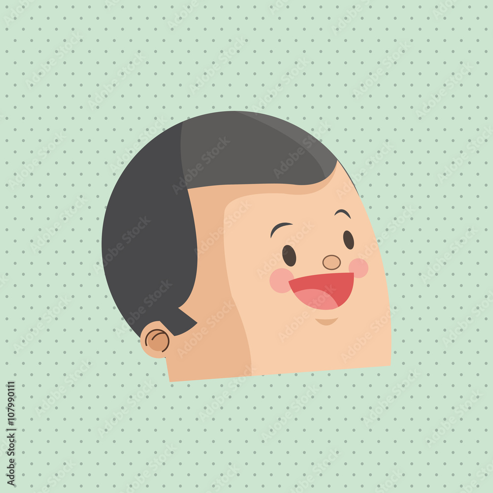 Icon of man cartoon design, vector illustration Icon of man cartoon design, vector illustration