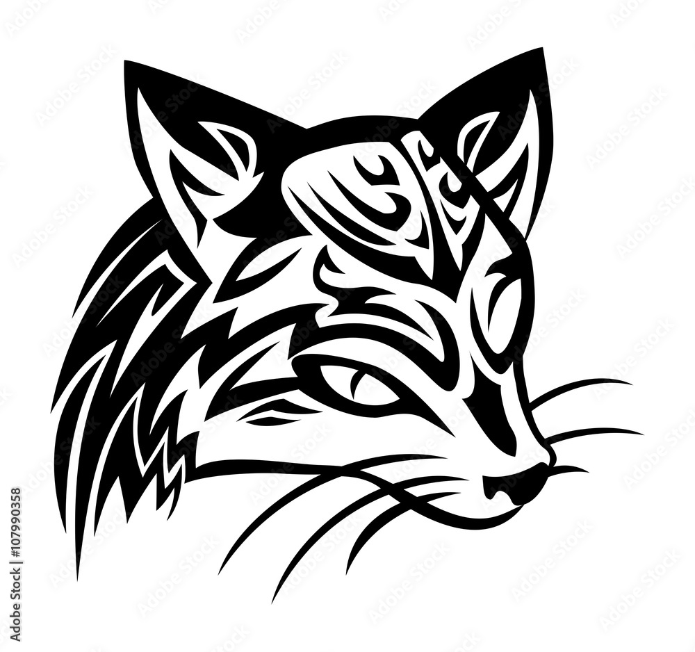 Obraz premium civet cat tattoo