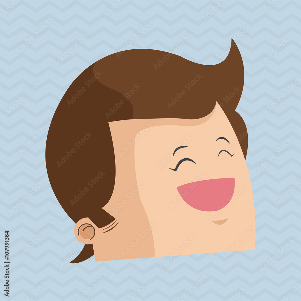 Man profile design , vector illustration Man profile design , vector illustration