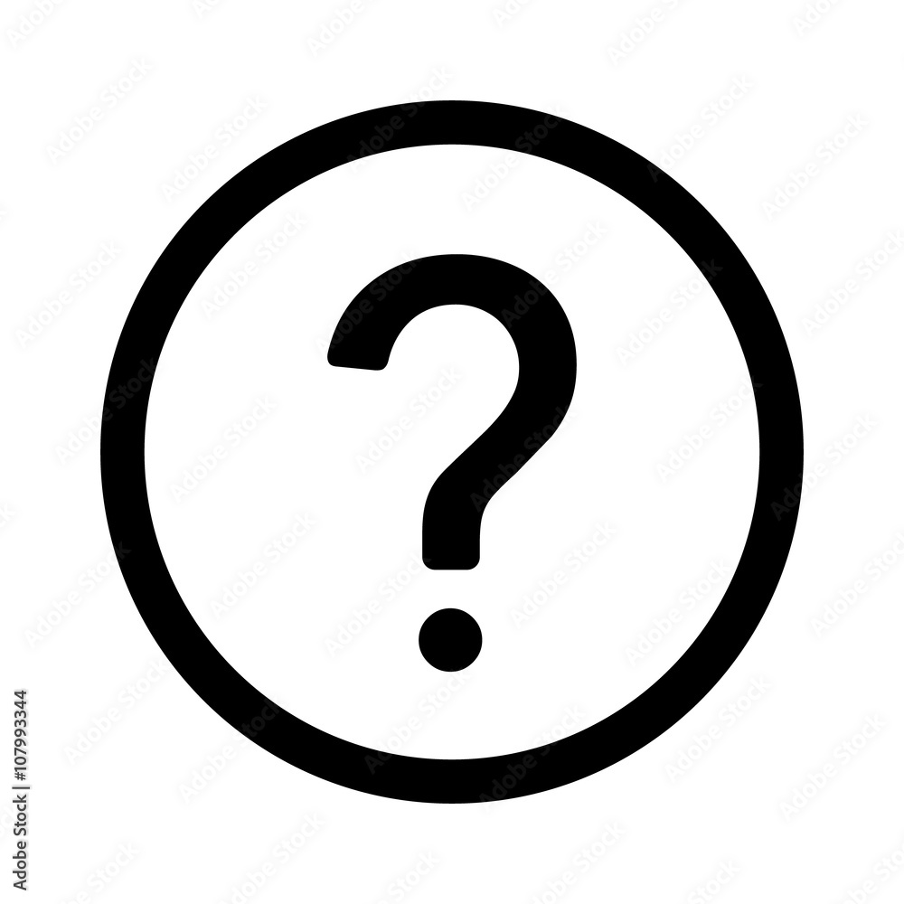 Question inside circle or frequently asked questions line art icon for apps and websites Question inside circle or frequently asked questions line art icon for apps and websites