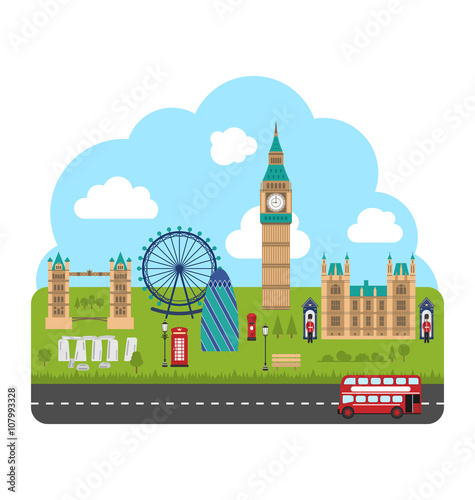 London, England. Urban Background