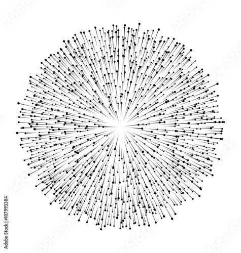 Abstract Firework or Dust Particles