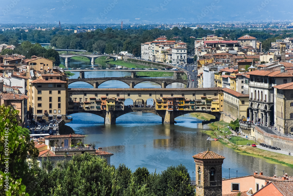 Obraz premium Ponte Vechio and River
