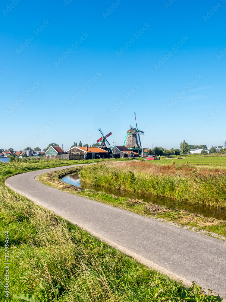Fototapeta premium City scene of Zaan Schans