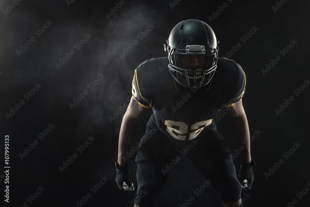 Naklejka premium African American Football Player