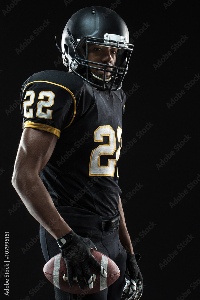 African American Football Player