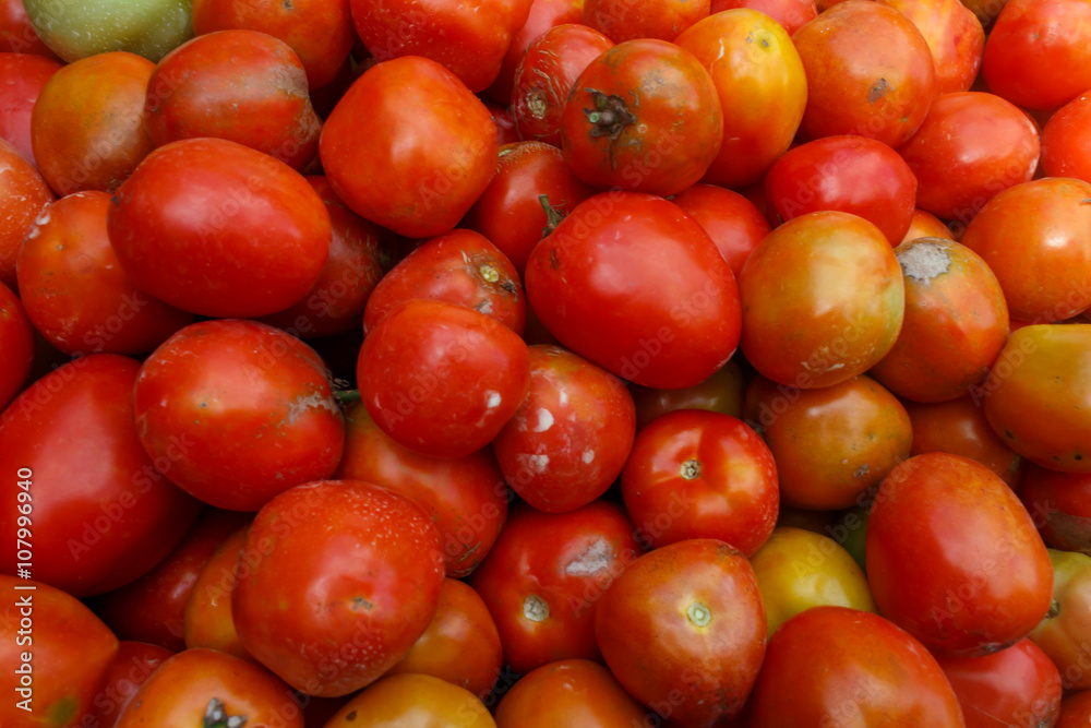 a lot of red tomatoes background