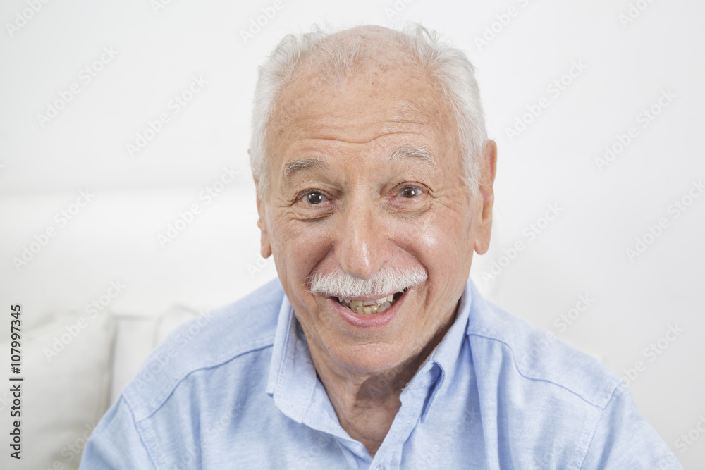Smiling elderly man Smiling elderly man