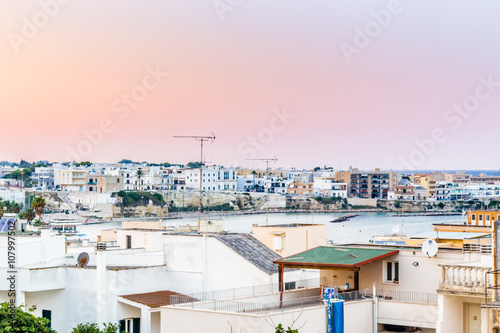 ancient seaside town on the coast of Apulia photo