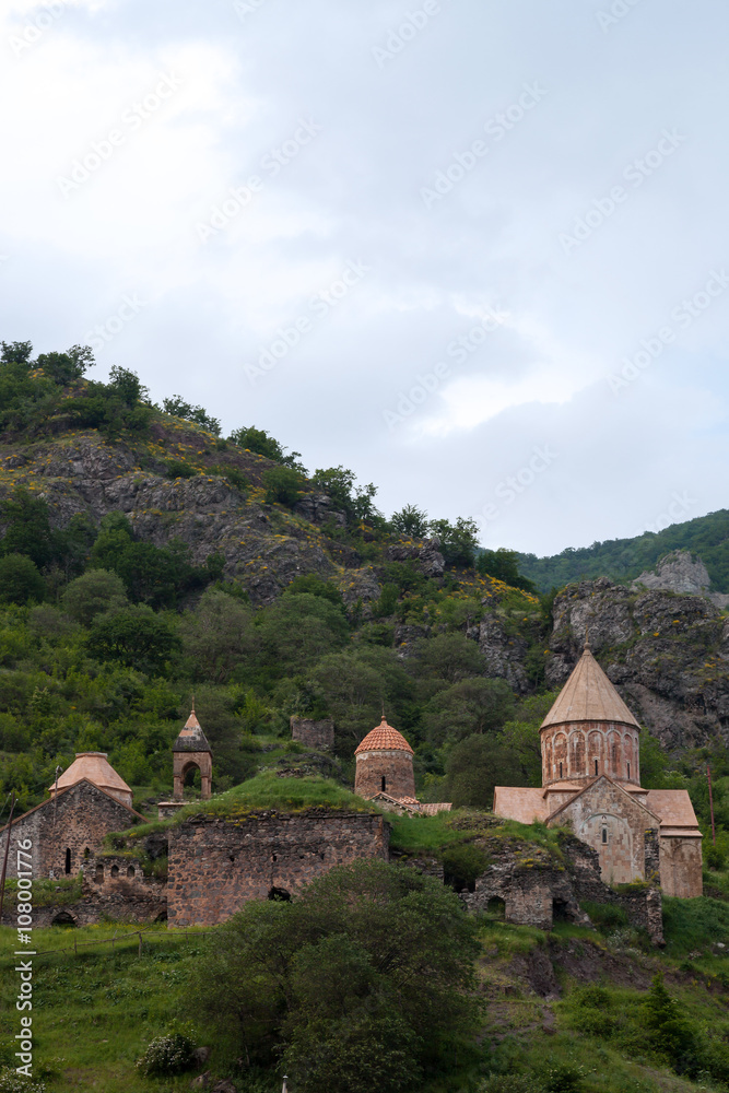 Fototapeta premium Dadivank monastery in harmony with nature
