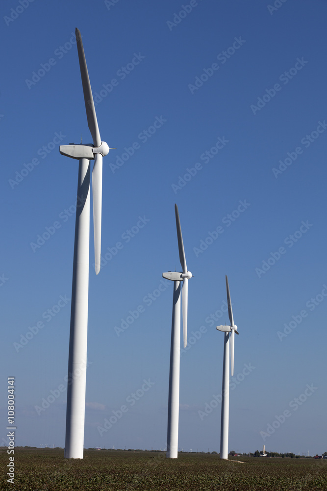 Modern windmill (wind turbine) in west Texas Modern windmill (wind turbine) in west Texas