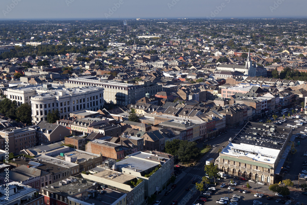 Aerial View of French Quarter, New Orleans