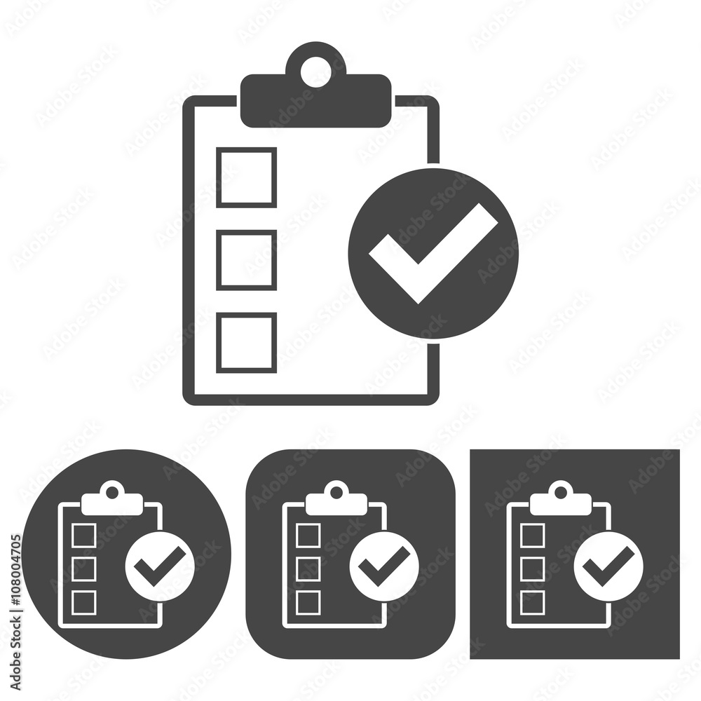 Checklist icon - vector icons set Checklist icon - vector icons set