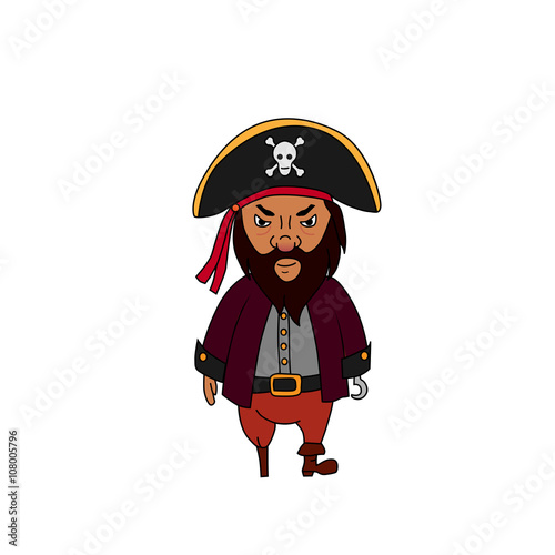 Cartoon pirate character