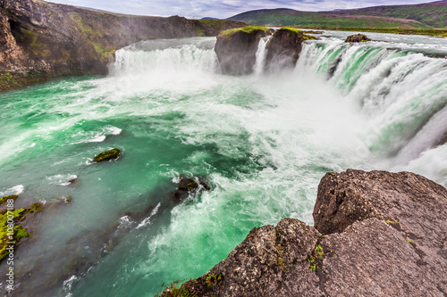 Wonderful Godafoss waterfall in Iceland