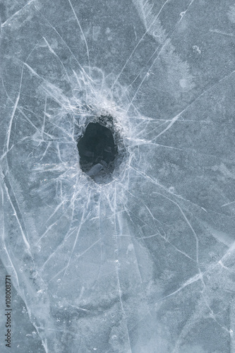 Texture of ice of Sea of Japan.