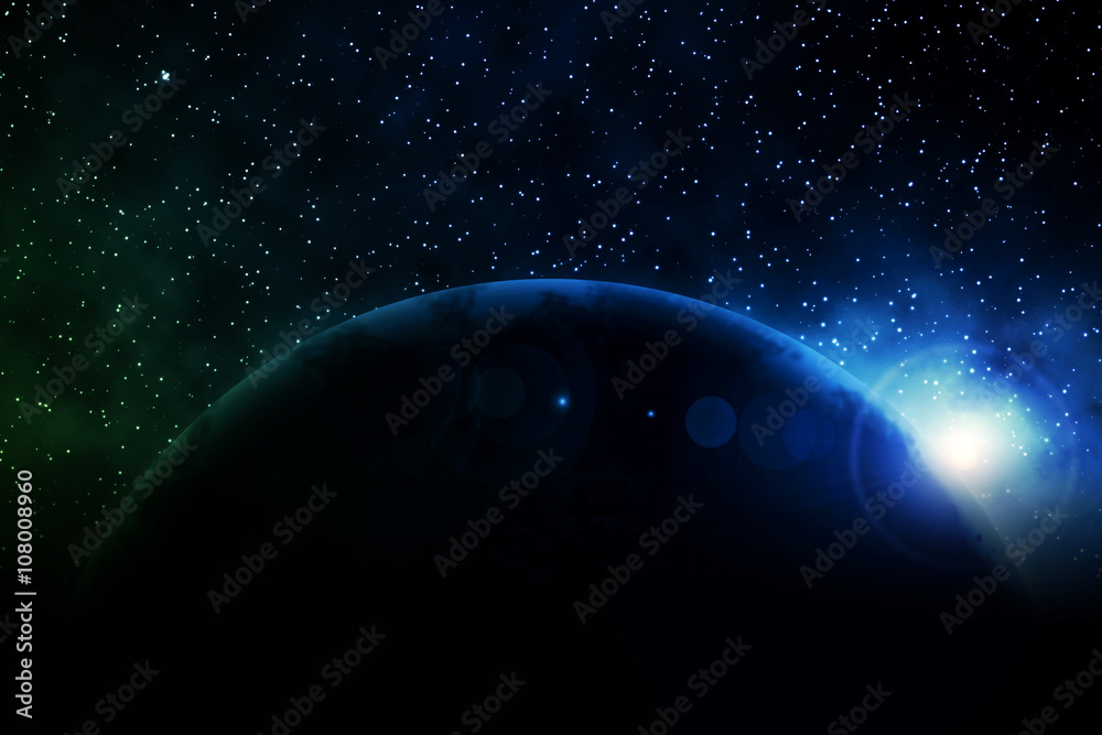 Naklejka premium Planet Abstract Image