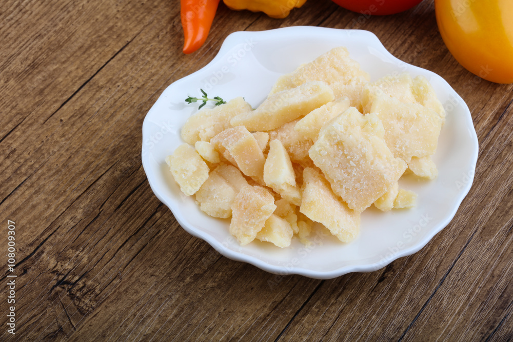 Parmesan cheese pieces Parmesan cheese pieces