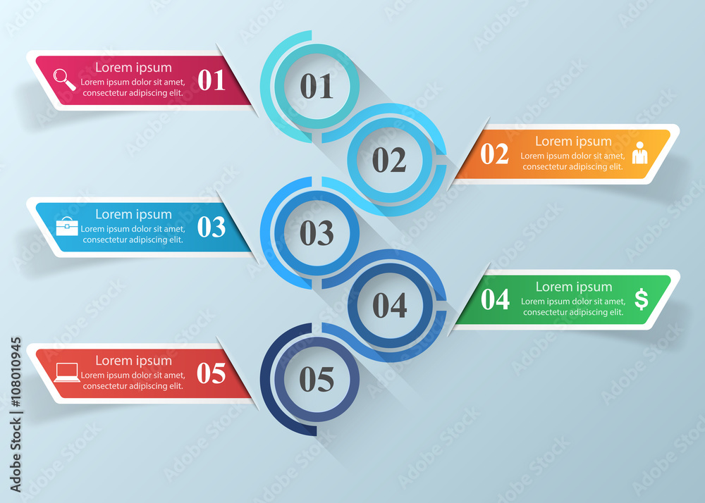 3D infographic design template and marketing icons. 3D infographic design template and marketing icons.