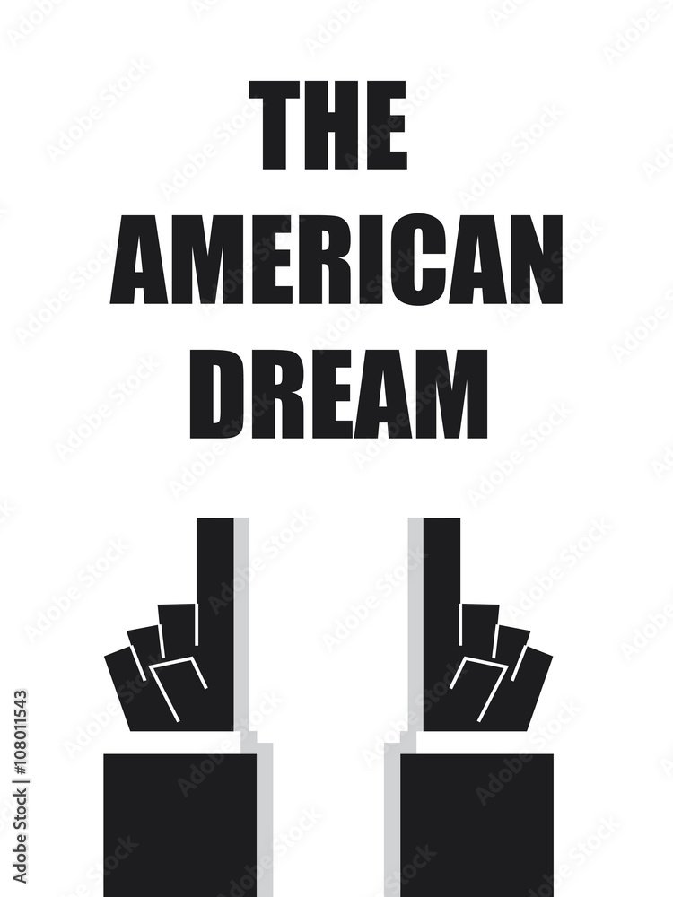 THE AMERICAN DREAM typography