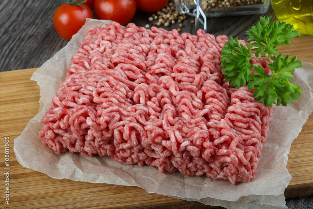 Minced beef meat