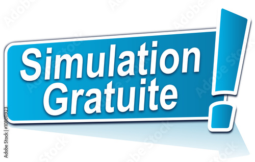 simulation gratuite sur étiquette bleue