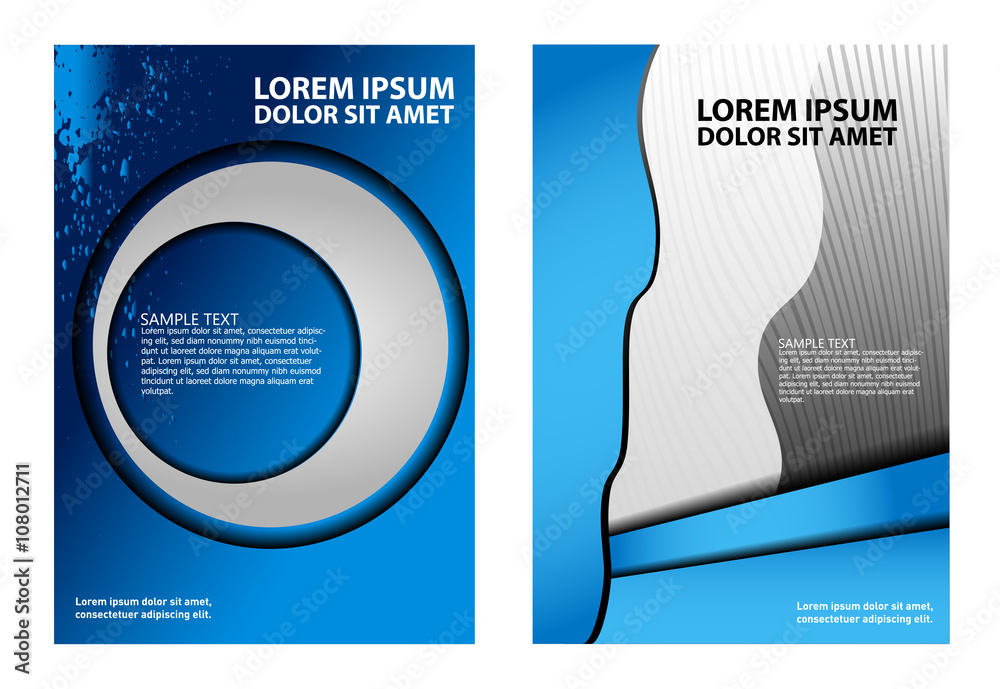 Fototapeta premium Vector Brochure Flyer design Layout template 