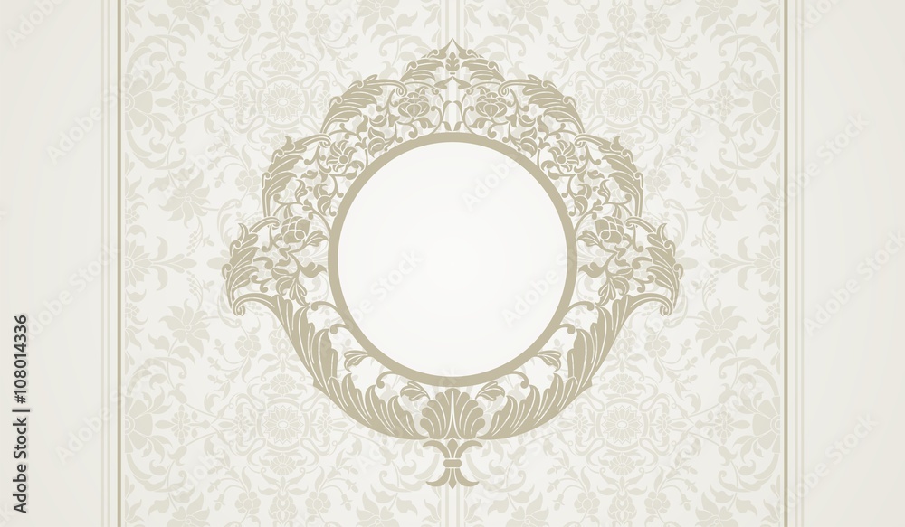 wedding card design, paisley floral pattern , India wedding card design, paisley floral pattern , India