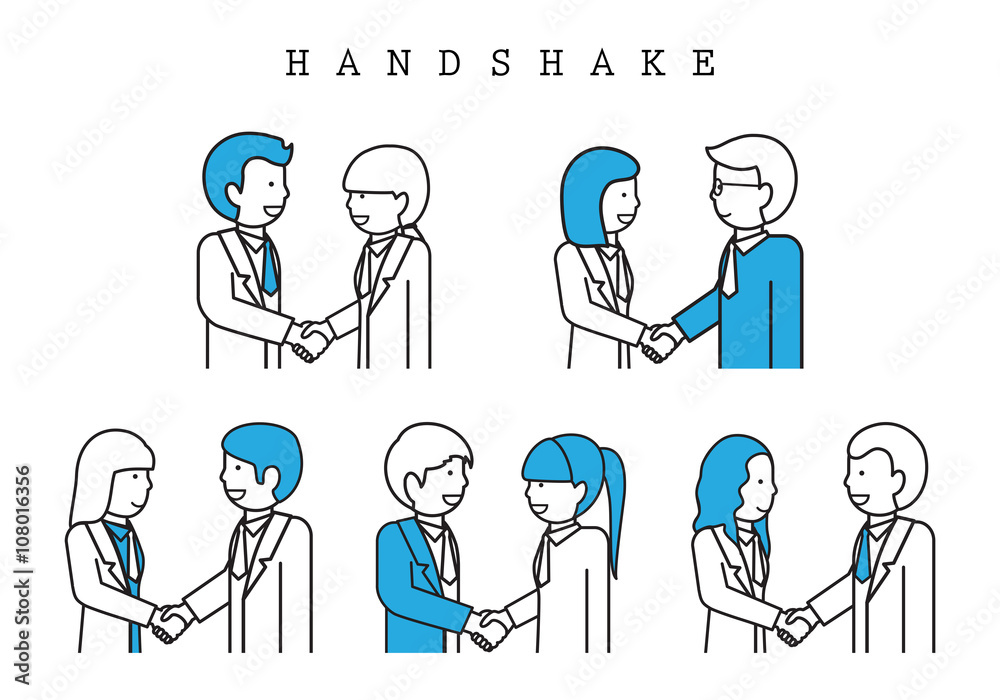 Handshake-Isolated On White Background-Vector Illustration,Graphic Design.Business Content For Web,Websites,Magazine Page,Print,Presentation Templates And Promotional Material.Businesspeople Thin Line Handshake-Isolated On White Background-Vector Illustration,Graphic Design.Business Content For Web,Websites,Magazine Page,Print,Presentation Templates And Promotional Material.Businesspeople Thin Line