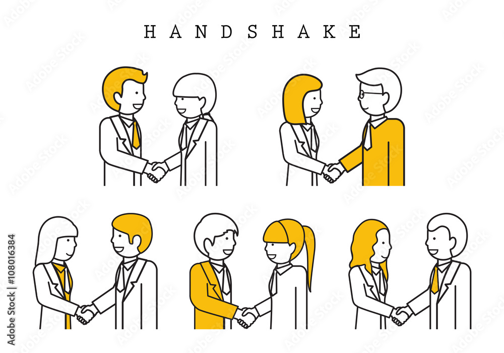 Handshake-Isolated On White Background-Vector Illustration,Graphic Design.Business Content For Web,Websites,Magazine Page,Print,Presentation Templates And Promotional Material.Businesspeople Thin Line Handshake-Isolated On White Background-Vector Illustration,Graphic Design.Business Content For Web,Websites,Magazine Page,Print,Presentation Templates And Promotional Material.Businesspeople Thin Line