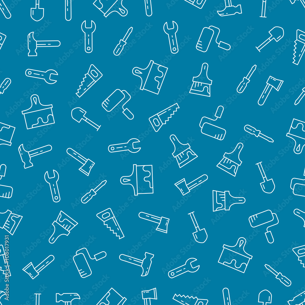 Tools seamless pattern. Tools seamless pattern.