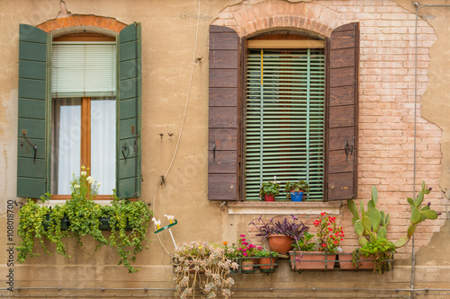Fenster in Venedig, Italien
