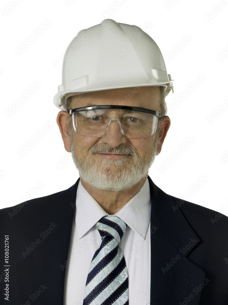 smiling old architect smiling old architect
